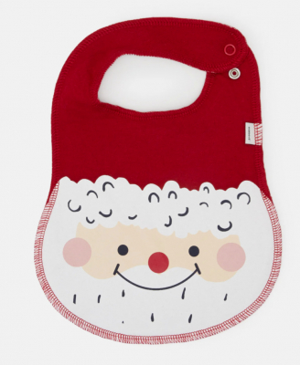 NAME IT 2 x Baby Weihnachts Lätzchen Bib nbnSANTA