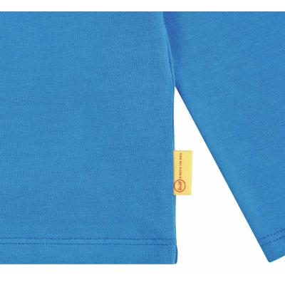 Steiff Kinder Langarmshirt mit Squeezer Quietsch Bär in blau 6110