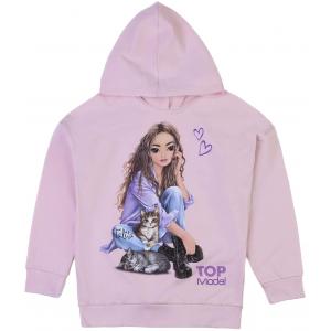 Top Model Sweatshirt mit Kapuze mit Talita und Kätzchen rosa 75033