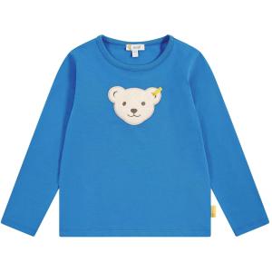 Steiff Kinder Langarmshirt mit Squeezer Quietsch Bär in blau 6110